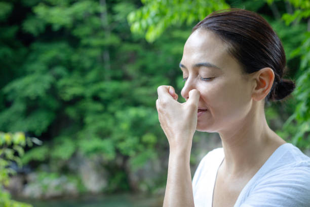 Calm nasal breathing practice for improved oxygen efficiency